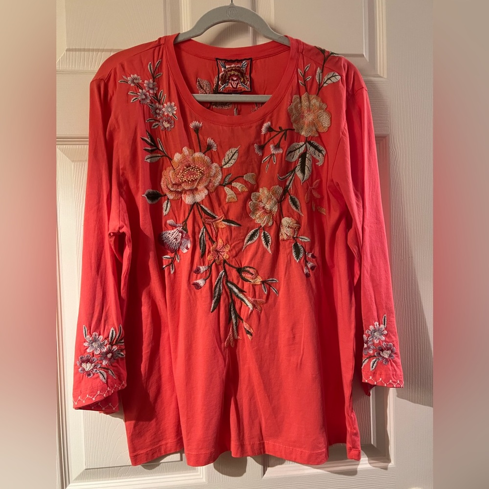 Johnny Was Vienna Floral Top